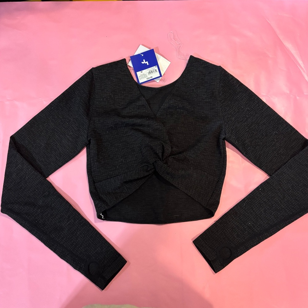 NWT Dark Gray Long Sleeve Workout Top